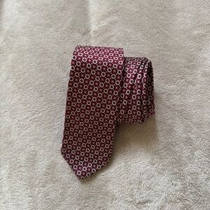 Vintage Polo Ralph Lauren Burgundy Mens Tie